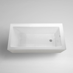 Aifol 59 Inch Small Square Adult Soak Acrylic Bathtub