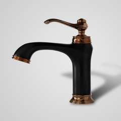 Aifol Single Handle Antique Bronze Bathroom Sink One Hole Faucet Lavatory Faucets Deck Mount